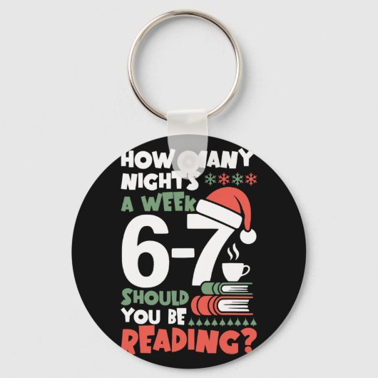 Grappig lezen 67 Meme Engels docent kerst Bo Sleutelhanger (Voorkant)