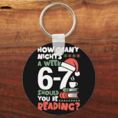 Grappig lezen 67 Meme Engels docent kerst Bo Sleutelhanger (Voorkant)