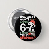 Grappig lezen 67 Meme Engels docent Kerstmis Bo Ronde Button 5,7 Cm (Voorkant /achterkant)