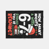 Grappig lezen 67 Meme Englieacher Kerstboek L Fleece Deken (Voorkant (Horizontaal))