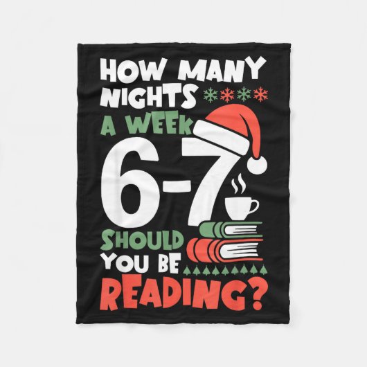 Grappig lezen 67 Meme Englieacher Kerstboek L Fleece Deken (Voorkant)