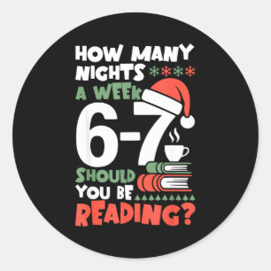 Grappig lezen 67 Meme Englieacher Kerstboek L Ronde Sticker