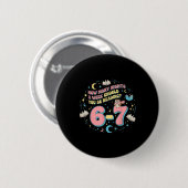 Grappig lezen 67 Zes Zeven Meme Engels docent Bo Ronde Button 5,7 Cm (Voorkant /achterkant)