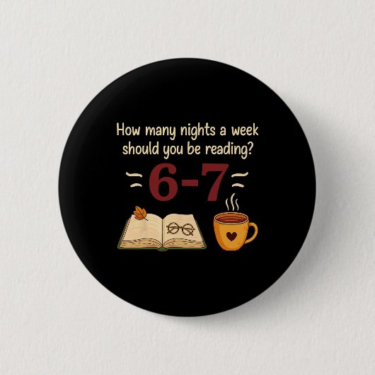 Grappig lezen 67 zes zeven meme Engelse leraar Bo Ronde Button 5,7 Cm (Voorkant)