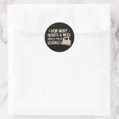 Grappig lezen 67 zes zeven meme Engelse leraar Bo Ronde Sticker (Tas)
