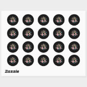 Grappig lezen 67 Zes Zeven Meme Engelse leraar Bo Ronde Sticker (Vel)