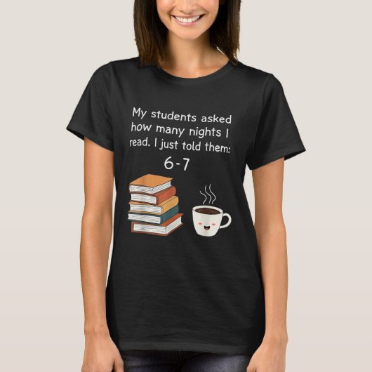 Grappig lezen 67 Zes Zeven Meme Engelse leraar Bo T-shirt (Voorkant)