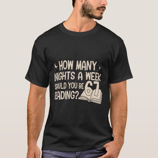 Grappig lezen 67 Zes Zeven Meme Engelse leraar Bo T-shirt (Voorkant)