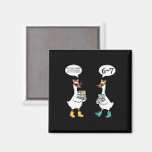 Grappig lezen 67 zes zeven meme gans leraar boek magneet (Voorkant / Achterkant)