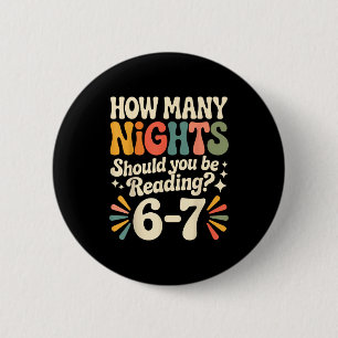 Grappig lezen 6 7 Zes Zeven Meme Engels boek  Ronde Button 5,7 Cm
