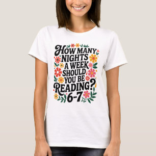 Grappig lezen 6 7 Zes Zeven Meme Engelse leraar B T-shirt