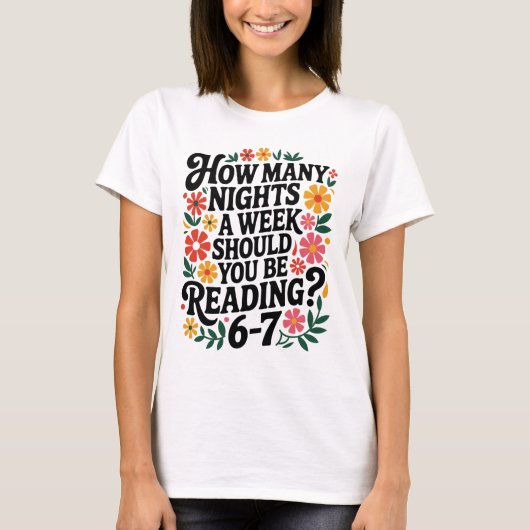 Grappig lezen 6 7 Zes Zeven Meme Engelse leraar B T-shirt (Voorkant)