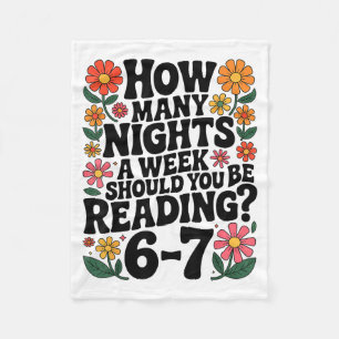 Grappig lezen 6 7 Zes Zeven Meme Englieacher Boek Fleece Deken