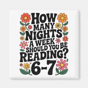 Grappig lezen 6 7 Zes Zeven Meme Englieacher Boek Magneet