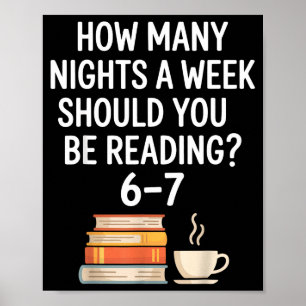 Grappig lezen 6 7 Zes Zeven Meme Englieacher Boek Poster