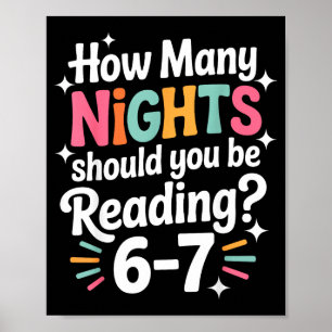 Grappig lezen 6 7 Zes Zeven Meme Englieacher Boek  Poster