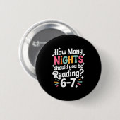 Grappig lezen 6 7 Zes Zeven Meme Englieacher Boek  Ronde Button 5,7 Cm (Voorkant /achterkant)