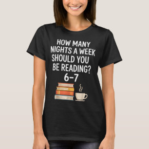 Grappig lezen 6 7 Zes Zeven Meme Englieacher Boek  T-shirt