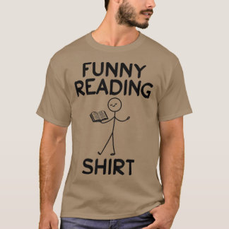 Grappig lezen boek lezen Sttick Figuur Book Love T-shirt