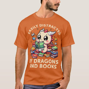 Grappig lezen Drakenboek liefhebber boekenwurm vro T-shirt