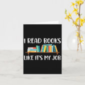 Grappig lezen, ik lees boeken alsof het mijn werk kaart (Gele Bloem)