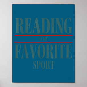 Grappig lezen is mijn favoriete Srt- boek liefhebb Poster