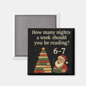 Grappig Lezen Kerstboom Boek – Lezen 6 7 Herinneri Magneet (Voorkant / Achterkant)