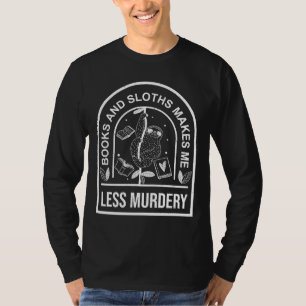 Grappig lezen van luiaards en boeken maakt me mind t-shirt
