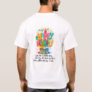 Grappig LGBT Franse Bulldog Verjaardag T-shirt