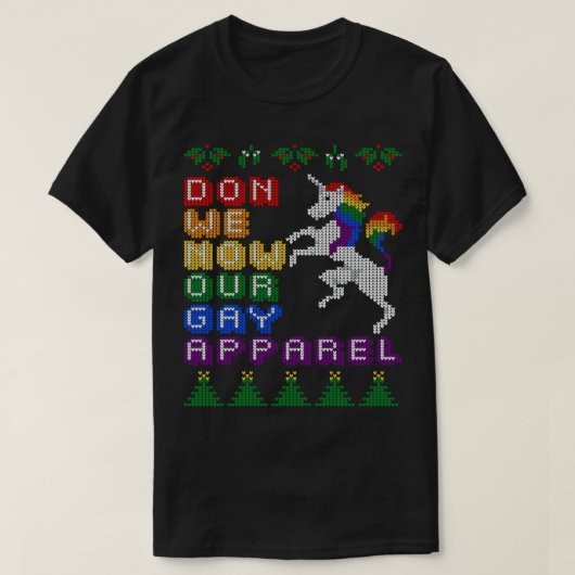 Grappig LGBT-kerstfeest We hebben nu onze homo-kle T-shirt (Design voorkant)