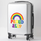 Grappig LGBT Regenboog Pride Trots Bondgenoot Cade Sticker (Koffer)
