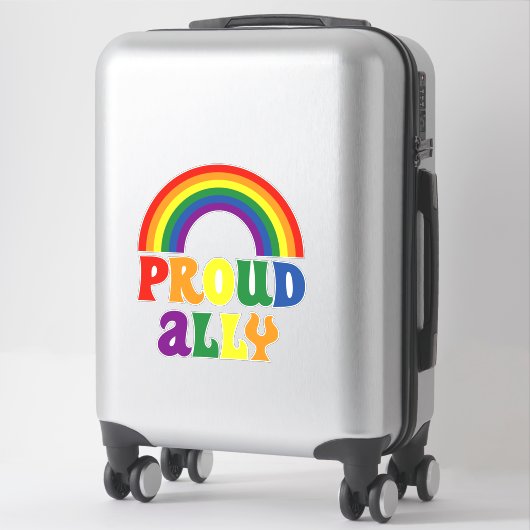Grappig LGBT Regenboog Pride Trots Bondgenoot Cade Sticker (Koffer)