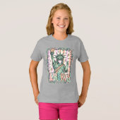 Grappig Liberty Beeld Bubble Gum Patriottisch T-shirt (Voorkant volledig)