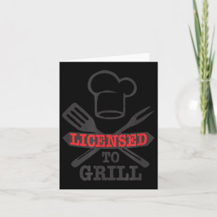 Grappig Licensed Om Grillen BBQ Vlees Papa Gran Kaart