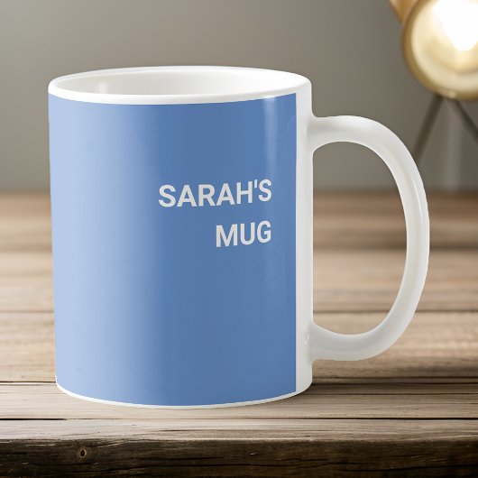 Grappig lichtblauw spreadsheet koffiemok