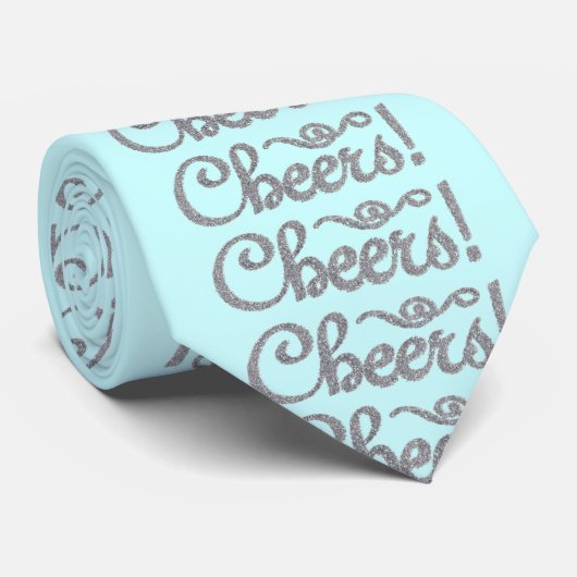 Grappig lichtblauwe biertjes voor bieren, bieren v stropdas (Opgerold)