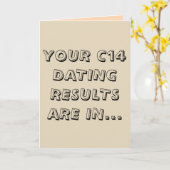 Grappig lichtbruin c14 dating gelukkige verjaardag kaart (Gele Bloem)