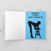 Grappig, lichtjes ruw Vaderdag Kaart (Binnen)