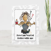 Grappig lief gepersonaliseerde Cartoon voor haar v Kaart (Voorkant)