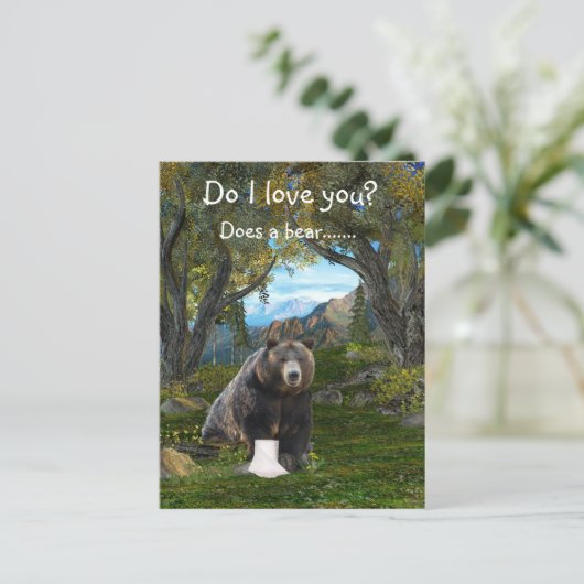 Grappig liefde briefkaart (Staand voorkant)