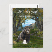 Grappig liefde briefkaart (Voorkant / Achterkant)