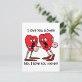 Grappig liefde briefkaart (Staand voorkant)