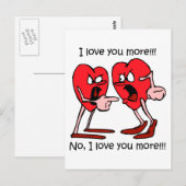 Grappig liefde briefkaart (Voorkant / Achterkant)