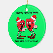 Grappig liefde keramisch ornament (Links)