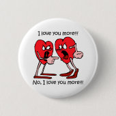 Grappig liefde ronde button 5,7 cm (Voorkant)
