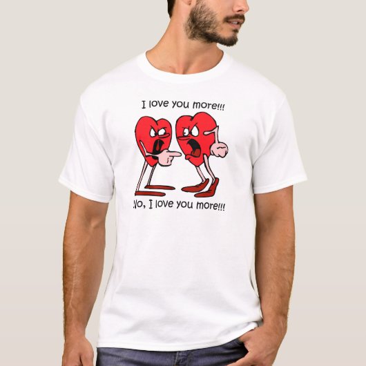 Grappig liefde t-shirt (Voorkant)