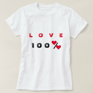 Grappig Liefde Tekst T-shirt