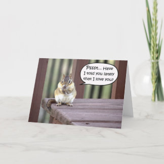 Grappig liefdesnotities romantisch wenskaart kaart