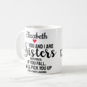 Grappig liefdevol zusje citaat als je Herfst hart  Koffiemok (Voorkant links)