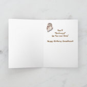 Grappig liefje, geboortedag, met Waterverf van de  Kaart (Binnen)